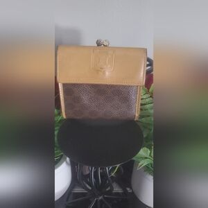 Celine rare vintage compact kisslock bifold